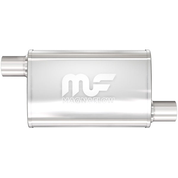 MagnaFlow 4 X 9in. Oval Straight-Through Performance Exhaust Muffler 1